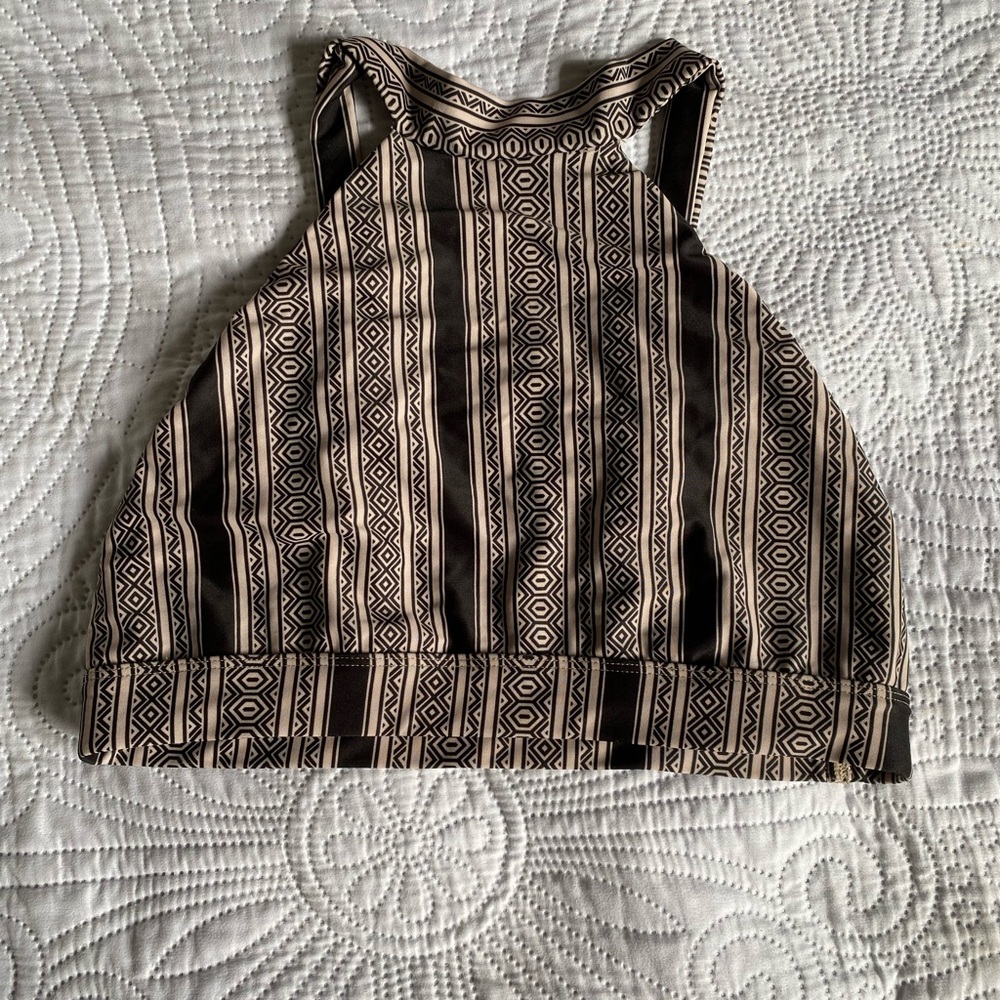 Acacia Swimwear Geometric and Leopard Print Top